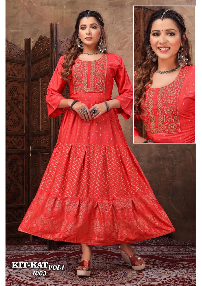 Bq Kit Kat Vol 1001-1010 Anarkali Kurti Catalog